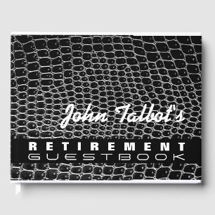 Faux Crocodile Skin Custom Retirement Guest Book