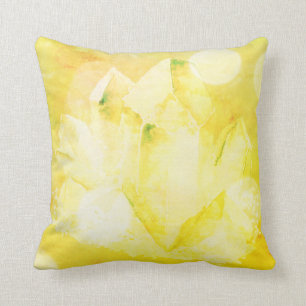 *~* Faux Crystals Citrine Yellow New Age Cushion