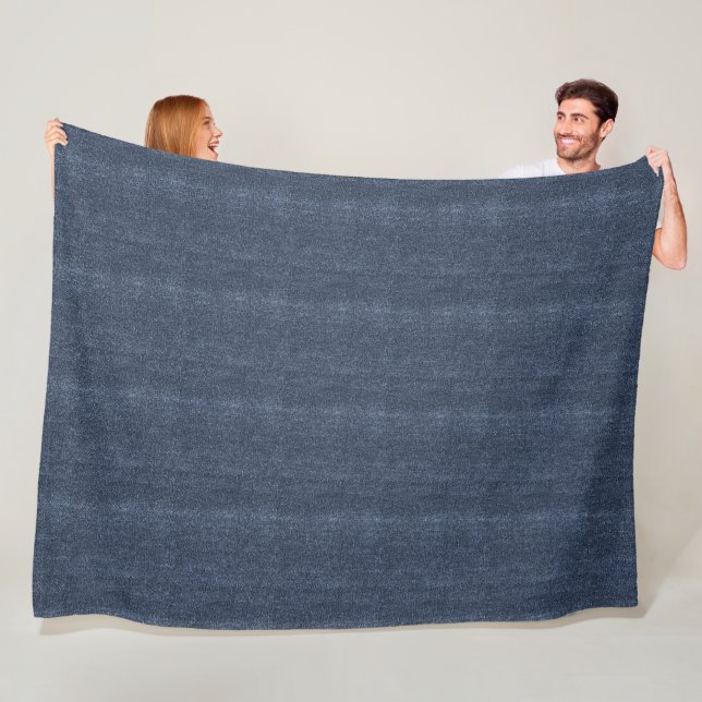 Faux Denim Blue Jean Fleece Blanket (In Situ)