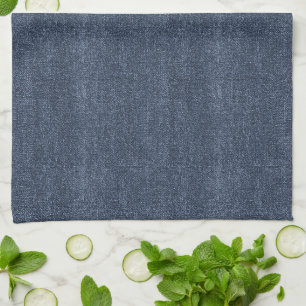 Faux Denim Blue Jean Tea Towel