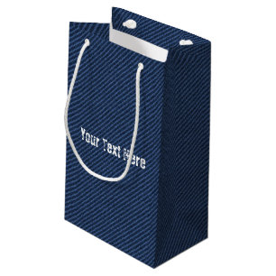 Faux Denim Gif Bag Personalised Text Your Name