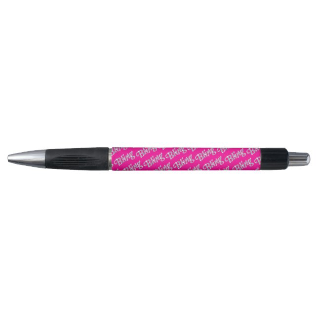 Faux diamond on hot pink bling design (Front)