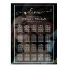 Faux Effect Overlay Photo Wedding Seating Charts