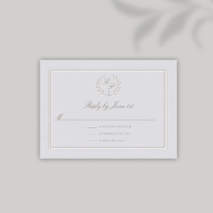 Faux Embossed Nautical Anchor Wedding Response