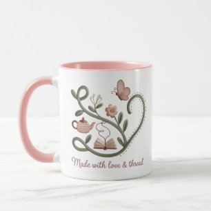 Faux-Embroidered Storytelling Mug