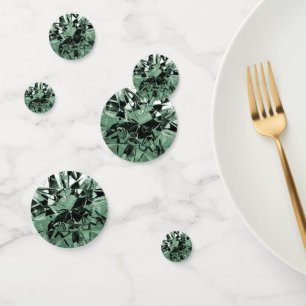 Faux Emerald Green Diamond Confetti
