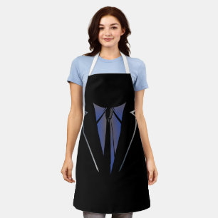 Faux Fake Tuxedo Suit Vest And tie Independence Apron