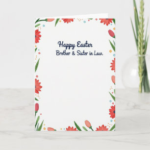 Faux Floral Easter Wishes Card