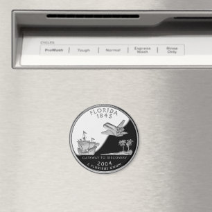 Faux Florida State Quarter Magnet
