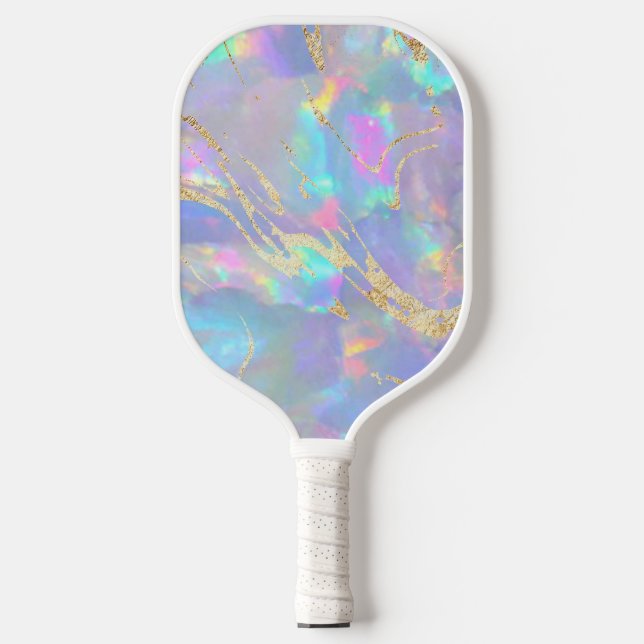 faux foil effect on opal photo pickleball paddle (Front)