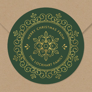 Faux Foil Frame Personalised Christmas Gift Tags