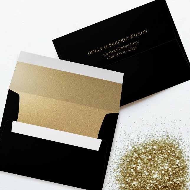 Faux Foil Gold Smooth Gold Metallic Envelope (Creator Uploaded)