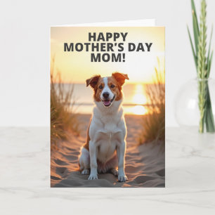 Faux Foil Happy Dog Card