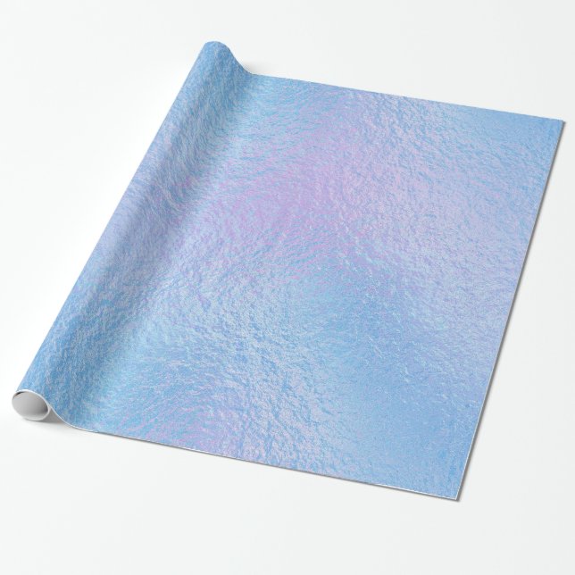 Faux Foil Iridescent 3 - All Options Wrapping Paper (Unrolled)
