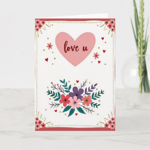 Faux Foil Love U Card