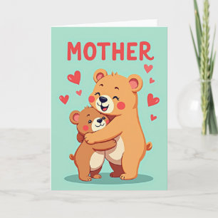Faux Foil Mother Embrace Card