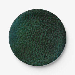 Faux Forest green plates- Paper Plate