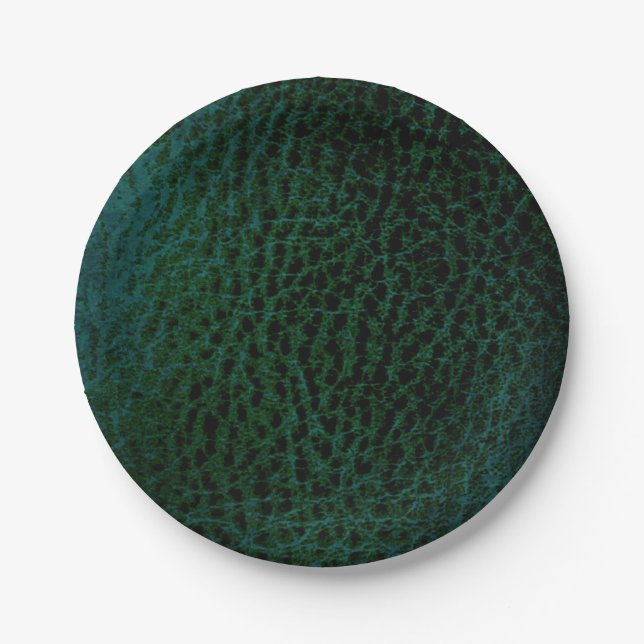 Faux Forest green plates- Paper Plate (Front)