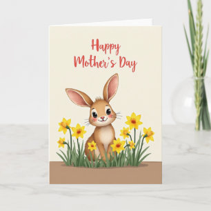 Faux Fur Happy Mothers Day Card