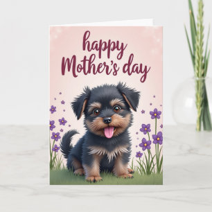 Faux Fur Puppy Love Card