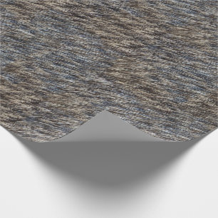 Faux fur wrapping paper