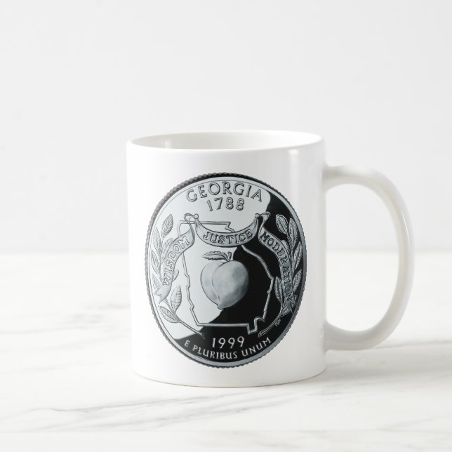 Faux Georgia State Quarter Coffee Mug (Right)