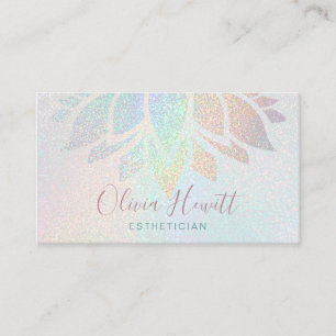 FAUX glitter aesthetician Business Card