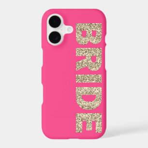 Faux Glitter Bride iPhone 7 Case in Pink
