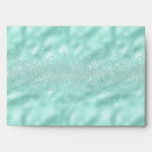 Faux Glitter Pastel Sparkle Elegant Shiny Chic Envelope