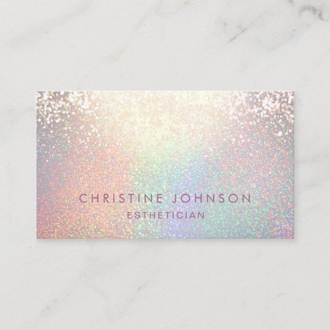 faux glitter pattern business card (Front)