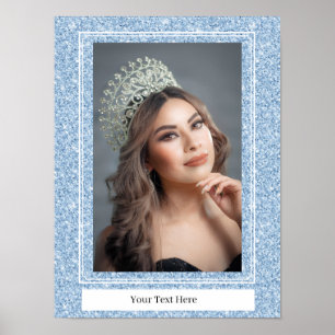 Faux Glitter Personal Portrait Poster