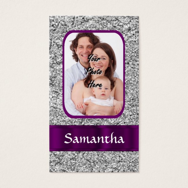 Faux glitter photo background (Front)