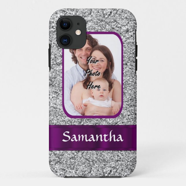 Faux glitter photo background Case-Mate iPhone case (Back)