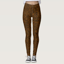 Faux Glitter Print Fashion Leggings