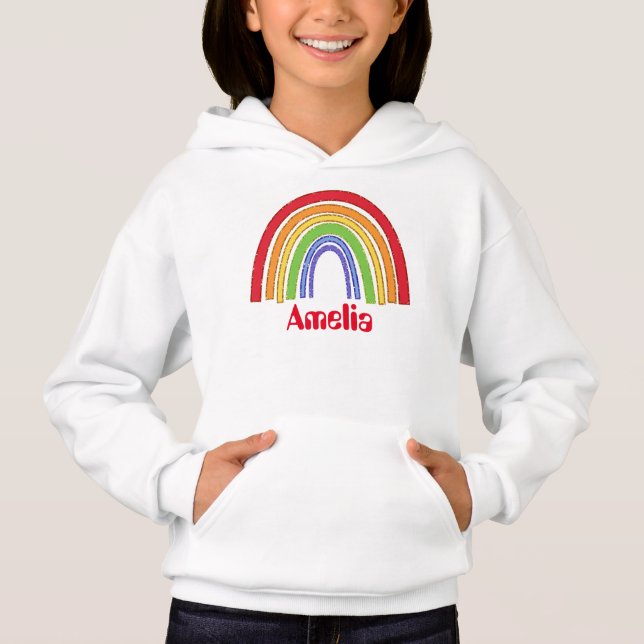 Faux Glitter Rainbow Add Name (Front)