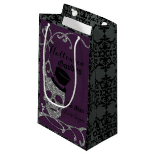 Faux Glitter Skull Good Bag