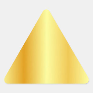 Faux Gold Blank Template Elegant Modern Custom Triangle Sticker