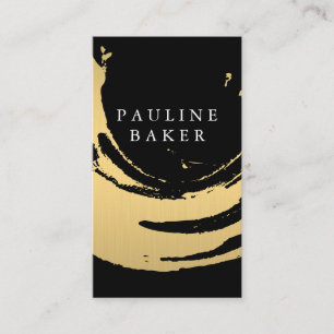 Faux Gold Brushed Business Card