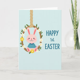 Faux Gold Bunny Easter Card