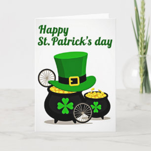 Faux Gold Coins St Patricks Day Card