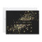 Faux Gold Confetti on Black Gift Certificate