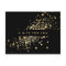 Faux Gold Confetti on Black Gift Certificate