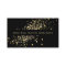 Faux Gold Confetti on Black Modern Business Card