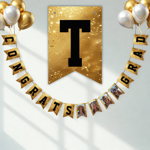 Faux Gold CONGRATULATIONS! sparkling Party Bunting