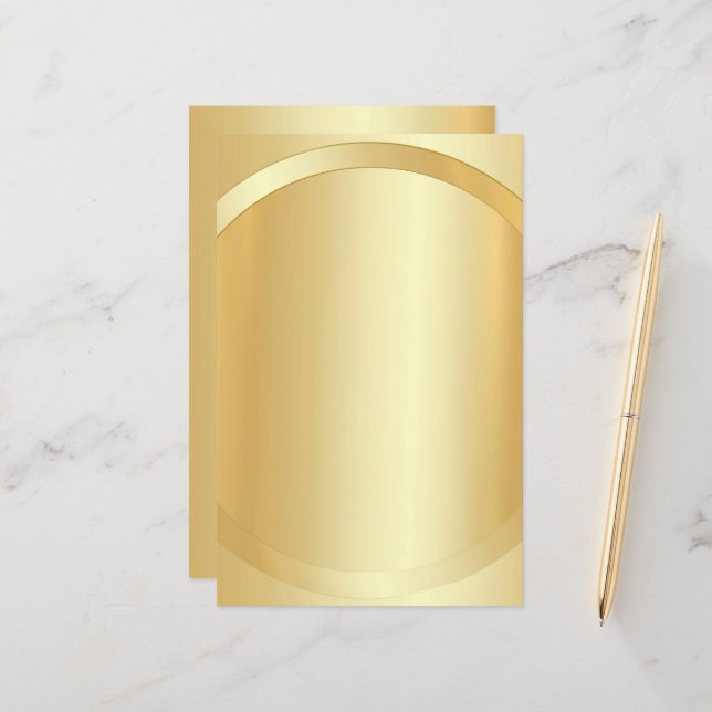 Faux Gold Custom Glamourous Add Your Text Template (Front/Back In Situ)