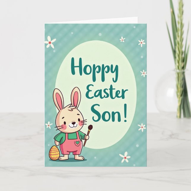 Faux Gold Easter Son Card (Front)