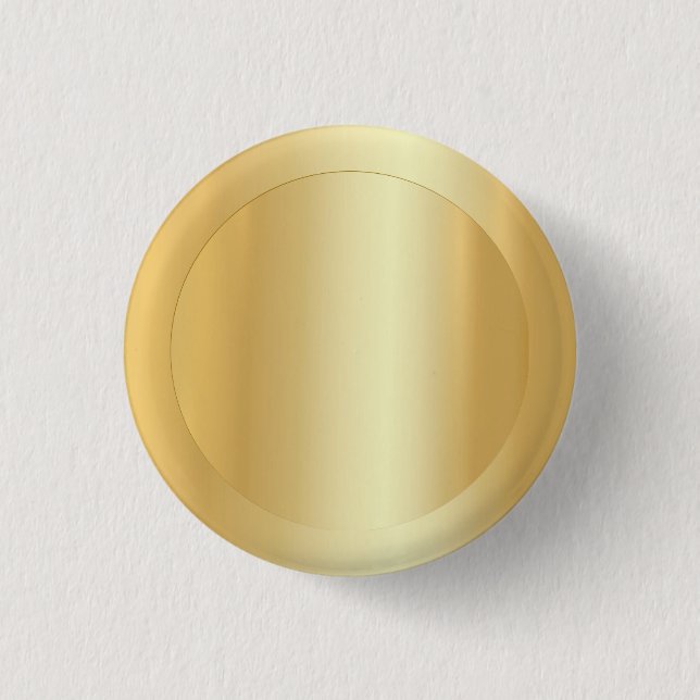 Faux Gold Elegant Blank Template Add Your Text 3 Cm Round Badge (Front)