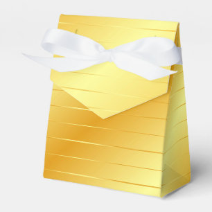 Faux Gold Elegant Modern Trendy Template Glossy Favour Box