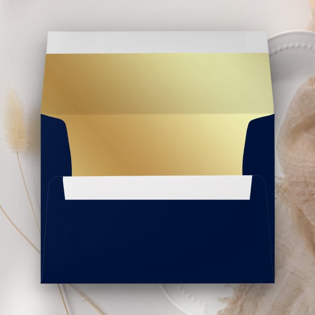 Faux Gold Foil Blue Envelope (Creator Uploaded)