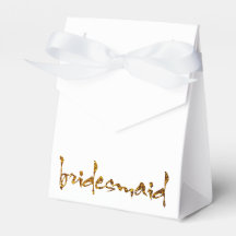 Faux Gold Foil Bridesmaid